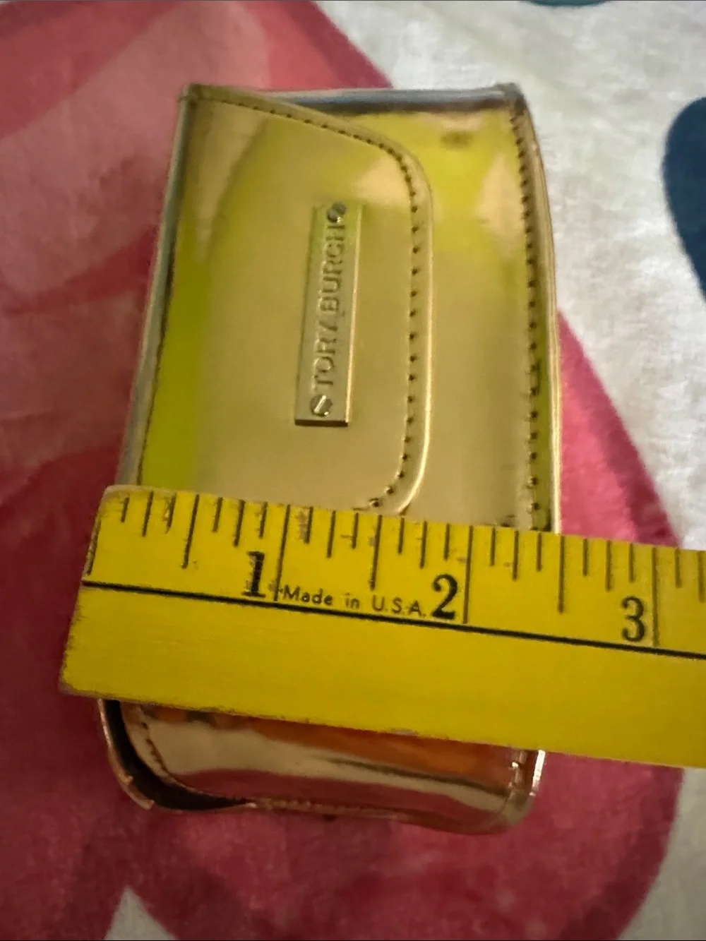 Tory Burch Brown Gradient Shield Sunglasses with Gold Case
